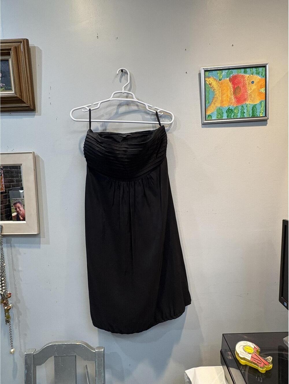Banana Republic Black Strapless Dress Size 6